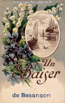 Carte postale ancienne - Un Baiser de Besançon