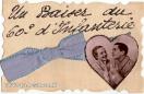Carte postale ancienne - Un Baiser du 60e d'Infanterie