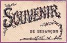 Carte postale ancienne Besançon - V.P.F - SOUVENIR DE BESANÇON