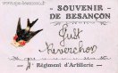 Souvenir de besançon just reverchon 4e régiment d'artillerie