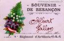 Carte postale ancienne - SOUVENIR DE BESANÇON - Albert Jallon - 4e Régiment d'Ar...