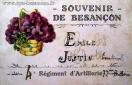 Carte postale ancienne - SOUVENIR DE BESANÇON au 4e Régiment d'Artillerie - Emil...