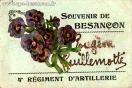 Carte postale ancienne - SOUVENIR DE BESANÇON - Eugène Guillemotte - 4e RÉGIMENT...