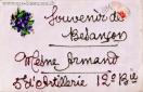 Carte postale ancienne - Souvenir de Besançon - Mesne Armand - 5e d'Artillerie 1...