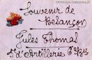 Carte postale ancienne - Souvenir de Besançon - Jules Thomas - 5e d'Artillerie 6...