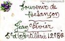 Carte postale ancienne - Souvenir de Besançon - Jean Vivier - 5e d'Artillerie