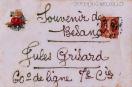 Carte postale ancienne - Souvenir de Besançon - Jules Grisard - 60e de ligne - 7...