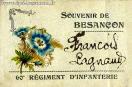 Carte postale ancienne - SOUVENIR DE BESANÇON - François Lagnaud - 60e RÉGIMENT ...
