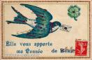 Carte postale ancienne Besançon - V.P.F - Elle vous apporte ma Pensée de Besançon