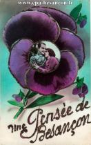 Carte postale ancienne - Une Pensée de Besançon