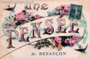 Carte postale ancienne Besançon - P. B. - Une PENSÉE de BESANÇON