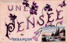 Carte postale ancienne Besançon - JODS - UNE PENSÉE de BESANÇON