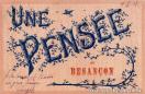 Carte postale ancienne - UNE PENSÉE de BESANÇON