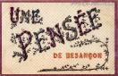 Carte postale ancienne - UNE PENSÉE DE BESANÇON