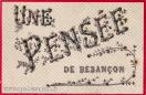 Carte postale ancienne - UNE PENSÉE DE BESANÇON