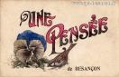 Carte postale ancienne - UNE PENSÉE de BESANÇON
