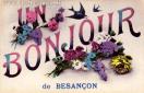 Carte postale ancienne Besançon - G. Harel (Paris) - UN BONJOUR de BESANÇON