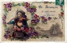 Carte postale ancienne Besançon - G. P. (Paris) - De Besançon, je vous envoie ces fleurs.