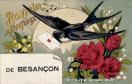 Carte postale ancienne - DE BESANÇON BONJOUR AFFECTUEUX