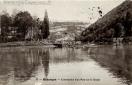 Carte postale ancienne - 33 - Besançon - Construction d'un Pont sur le Doubs