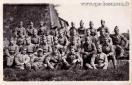 Carte postale ancienne - BESANÇON - Gare d'Eau - Groupe de soldats