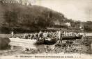 Carte postale ancienne - 178 - BESANÇON - Manœuvre de Pontonniers sur le Doubs