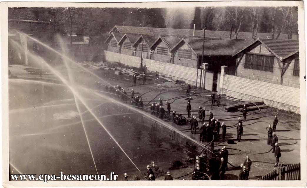 Besançon les pompiers à la gare d'eau