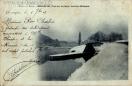 Carte postale ancienne - 3. - EFFETS DE NEIGE. - BESANÇON. - Pont sur le Canal, ...