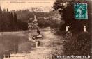 Carte postale ancienne - 24. - BESANÇON-les-BAINS. - Bords du Doubs sous Chaudan...