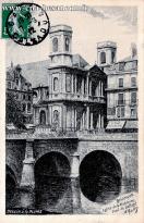 Carte postale ancienne Besançon - A. Goulon - BESANÇON - Eglise de la Madeleine - Pont de Battant