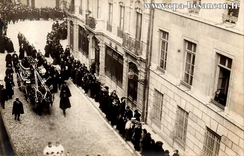 Besançon - Funérailles de Monseigneur Fulbert Petit, archevêque de Besançon - 11 décembre 1909