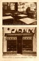 Carte postale ancienne - Pâtisserie CARAUX, 91, Grande-Rue, BESANÇON - Téléph. :...