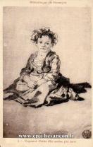 Carte postale ancienne - Bibliothèque de Besançon - 3 - Fragonard. Petite fille ...