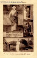 Carte postale ancienne - Bibliothèque de Besançon - 19 - Saint Pierre (manuscrit...