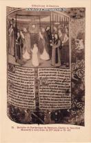 Carte postale ancienne Besançon - LR - Bibliothèque de Besançon - 24. Bréviaire de l'archevêque de Besançon, Charles de Neuchâtel - Manuscrit à miniatures du XVe siècle - N°115
