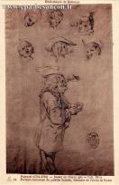 Carte postale ancienne - Bibliothèque de Besançon - Parrocel (1704-1781) - Dessi...