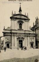 Carte postale ancienne - BESANÇON. - Eglise Saint-Maurice.