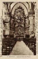Carte postale ancienne - 141. BESANÇON - Intérieur de l'Eglise Saint-Maurice