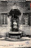 Carte postale ancienne - 54 BESANÇON - La Fontaine des Carmes
