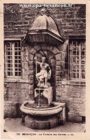Carte postale ancienne - 124 BESANÇON. - La Fontaine des Carmes.