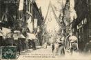 Carte postale ancienne - BESANÇON - Fêtes des 14, 15 et 16 Août 1909 - Les Décor...