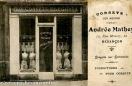 Carte postale ancienne - CORSETS SUR MESURE - Andrée Mathey - 12, Rue Moncey, 12...