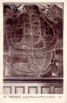 Carte postale ancienne - 194 BESANÇON. - Ancien Plan de la Ville à la Mairie