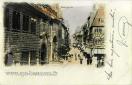 Carte postale ancienne Besançon - J. L. - Besançon - Hôtel de Ville et grande rue.