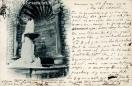 Carte postale ancienne - Besançon - Fontaine de la Place St-Pierre pendant la ge...