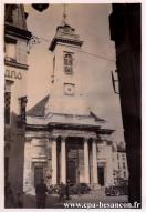 Carte postale ancienne - BESANÇON - Place du 4 Septembre - L'église St Pierre - ...