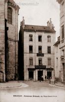 Carte postale ancienne - BESANÇON - Restaurant Ehrhardt,14, Place Saint-Pierre