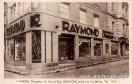 Carte postale ancienne - RAYMOND, Chausseur, 25, Grande-Rue, BESANÇON, angle rue...
