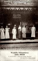 Carte postale ancienne Besançon - Belin - Produits Alimentaires Félix POTIN - E. GUERNIER. 15, Rue des Granges. Besançon