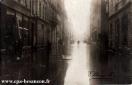 Carte postale ancienne - BESANÇON - Inondations de Janvier 1910 - Rue Gambetta